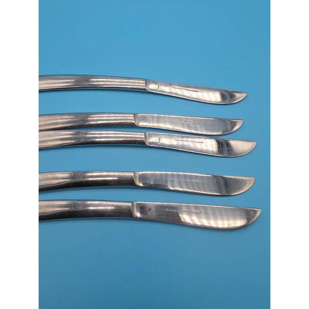 Gensico Caress Replacement Knives Stainless Steel Made In Japan Set Of 5